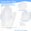 Vesici 2 Pcs Honeycomb Exfoliating Glove Set Exfoliating Bath Mitt Honeycomb Face and Body Scrubber Shower Mitt Sponges
