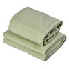 Master Massage Universal Massage Table Flannel Sheet Set 3 in 1 Table Cover Face Cushion Cover Table Sheet Lily Green