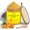 POP MODERNC Turmeric and Vitamin C Body Scrub Remove Dead Skin Improve Dark Spots Acne Natural Organic Exfoliating Deep