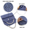 Evridwear Exfoliating Back Scrubber with Handles Two Sides for Body Shower Deep Cleans Skin Massages Invigorating Blood
