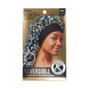 KISS COLORS CARE Reversible Hair Bonnet for Braids Exotic Leopard Luxurious Satin Breathable Material for Hair Protectio