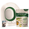 Fivona 2in1 Sitz Bath Soak Kit Over The Toilet Seat with Epsom Salt Blend with Essential Oils for Hemorrhoids and Postpa