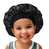 Satin Silk Bonnet Hair Cap 2pcs Bonnets for Kids with Elastic Tie Band Adjustable Straps for Sleeping Sleep Comfortable