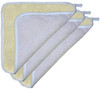 3 pcsset Soft Weave Home Spa Exfoliating Face and Body Wash Cloths DualSided With Exfoliating Scrub and Soft Terry Cloth