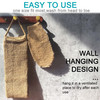 Large Natural Exfoliating Hemp Back Scrubber for Shower for Men and Women Deep Clean Invigorate Your Skin Machine Wash a