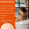 Natural Solution Himalayan Pink Salt Body Soak Cork Jar Filled with Marula Oils Infused Crystals Best for Relaxation of