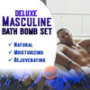 Bath Bomb Gift Sets for Men 24 Therapeutic Aromatherapy Mens Bath Bombs Best Gift for Dad and Fathers Day Gift Sets