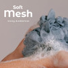 MainBasics Bath Shower Loofah Sponge Pouf Body Scrubber Exfoliator Body Wash Sponge Set of 3 Airy Blossom