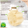 Almooni Mini Natural Loofah Sponge Real Egyptian Shower Exfoliating Loofah Small Loofah Scrubber for The Perfect Grip 3