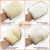 Premium Exfoliating Loofah Glove Pad Body Scrubber Our Mitt Gloves are Made of Natural Egyptian Shower Loufa Sponge That