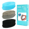 Silicone Body Scrubber Loofah Set of 3 Soft Exfoliating Body Bath Shower Scrubber Loofah Brush for Sensitive Kids Women
