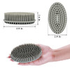 Silicone Body Scrubber Loofah Set of 3 Soft Exfoliating Body Bath Shower Scrubber Loofah Brush for Sensitive Kids Women