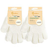 Evridwear Exfoliating Dual Texture Bath Gloves for Shower Spa Massage and Body Scrubs Dead Skin Cell Remover Gloves with