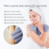 Evridwear Exfoliating Dual Texture Bath Gloves for Shower Spa Massage and Body Scrubs Dead Skin Cell Remover Gloves with