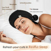 YANIBEST Silk Satin Bonnet Hair Wrap for Sleeping Adjustable Stay on Silk Lined Slouchy Beanie Hat for Curly Hair and Br
