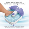 Conair Soothing Pedicure Foot Spa Bath with Soothing Vibration Massage Deep Basin Relaxing Foot Massager with Jets BlueW