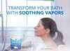 Vicks VapoBath Bath Salts Bath Bomb NonMedicated Bath Crystals Comforting Vicks Vapors Vapor Bath Aromatherapy with Euca