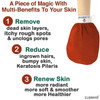 Elbahya Exfoliating Mitt Body Kessa Hammam Body Tool Remover of Dead Dry Skin or Keratosis Pilaris Made of 100 Viscose F