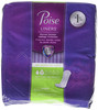 Poise Liners for Light Bladder Leakage Long Length Very Light Absorbency 44 Count Pack of 2