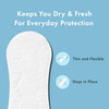 Rael Panty Liners for Women Organic Cotton Cover Daily Pantiliners Light Absorbency Unscented Chlorine Free Micro Thin 2