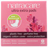Natracare Ultra Extra Pads with Wings Regular Individually Wrapped Made with Certified Organic Cotton Ecologically Certi