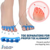 Ballotte Toe Separators Silicone Toe Spacers for Bunions and Overlapping Hammer Toes Athletic Tootsie Spacers for Runnin