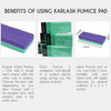 Karlash Professional Pedicure Foot Pumice Stone for Feet Skin Callus Remover and Scrubber for Dead Skins 2 Sided Pack of