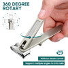 Nail Clippers for Seniors 360 Degree Rotary Fingernail and Toenail Clippers with Long Handle Ultra Sharp Sturdy Stainles