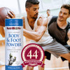 NutriBiotic Body Foot Powder Unscented 4 Oz with Grapefruit Seed Extract Tea Tree Oil Vegan NonGMO Talc Paraben Gluten F