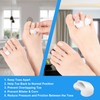 Hoogoo Toe Spacers for Feet Women Man Bunion Corrector Pinky Toe Separators Silicone Small Toe Protector Spreader Toe Co