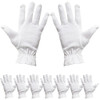 ForPro Professional Collection Premium Cotton Gloves 7 Pairs White for Moisturizing Hands Overnight Inspection Cloth Qua