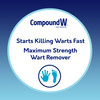Compound W Maximum Strength One Step Invisible Wart Remover Strips with Salicylic Acid Waterproof Discreet Wart Removal