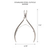 ForPro Professional Collection Cobalt Cuticle Nipper Stainless Steel Cuticle Nipper for Trimming Cuticles and Hangnails