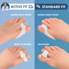 Dr Fredericks Original Bunion Pads Toe Separators 4 ct Temporary Bunion Corrector Soft Gel Cushion for Shoes Fast Pain R