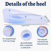 3 Pair Gel Heel Cups Plantar Fasciitis Inserts Silicone Gel Heel Pads for Heel Pain Bone Spur Achilles Pain Gel Heel Cus