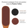 Pumice Stone Foot Scrubber Pedicure Foot File with Handle for Dry Dead Skin Callus Remover for Feet Foot Scraper Exfolia