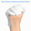 30 Pcs White Cotton Gloves for Dry Hands Moisturizing Eczema Overnight Men and Women Stretchable Cloth White Gloves for