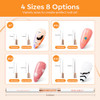 modelones Nail Art Brushes Super Fine Liner Nail Brush Kit Dualended 7111520mm for Gel Polish Thin Lines Precise Details
