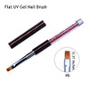 Ycyan 4Pcs UV Gel Nail Brush Set Rhinestone Handle Gel Polish Nail Art Design Brushes Nail Ombre Brush Professional Nail