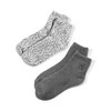 Earth Therapeutics Aloe Socks Infused wAloe Vera Vitamin E Helps Dry Feet Cracked Heels Calluses Use with Lotion GreyCon