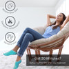 NatraCure 5Toe Gel Lined Foot Moisturizing Socks Aloe Shea Infused Fuzzy Hydrating Socks for Women Men Soft Feet Moistur