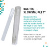 Nail Tek Crystal File 7 Durable Glass Nail File with Case TravelFriendly Manicure Pedicure Tool for Smooth Healthy Nails