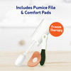 Compound W Freeze Off Wart Removal Kit with Pumice File Comfort Pads Plantar Wart Remover 8 Applications