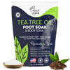 Tea Tree Oil Foot Soak with Epsom Salt For Toenail Repair Athletes Foot Softens Calluses Soothes Sore Tired Feet Nail Di