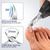 Toenail Clippers for Seniors Thick Toenails Wide Jaw Opening Large Toe Nail Clippers for Thick Ingrown Nails Professiona