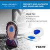 Tulis Dual Density Gel Heel Cups for Heel Spurs Severs Disease and Heel Pain Relief 1 Pair Regular