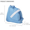 DMI Heel Cushion Protector Pillow to Relieve Pressure from Sores and Ulcers Foot Pillow FSA HSA Eligible Adjustable in S