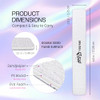 PANA Jumbo DoubleSided Emery Nail File for Manicure Pedicure Natural and Acrylic Nails Zebra Grit 100180 50 Piece Pack