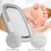 Beinilai Collapsible Foot Bath Basin for Soaking FeetFoot Soak TubPlastic Foot Bucket with Handles and Massage AcupointF