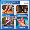 Premium Heel Pads for Shoes Cushion Inserts for Women Men AntiSlip Heel Grips Shoe Filler for Too Big Shoes Blister Prev